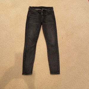 RtA dark wash Moto jeans 27